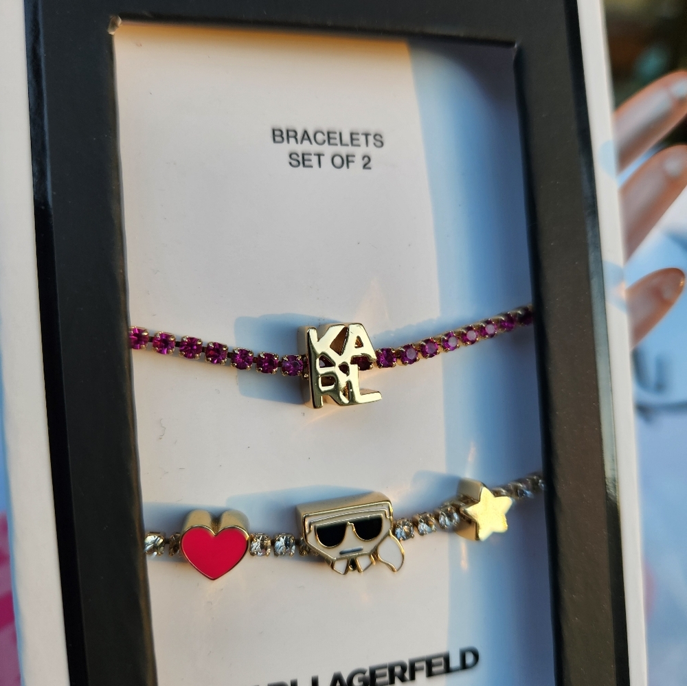 Karl Lagerfeld  Set Of Two Bracelets     NWT 🔥 - Picture 2 of 6